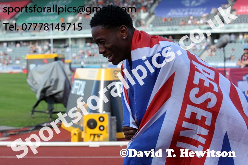 Mens 100 metres, 2019 Muller British Championships, Alexander Stadium, Birmingham. Photo: David T. Hewitson/Sports for All Pics